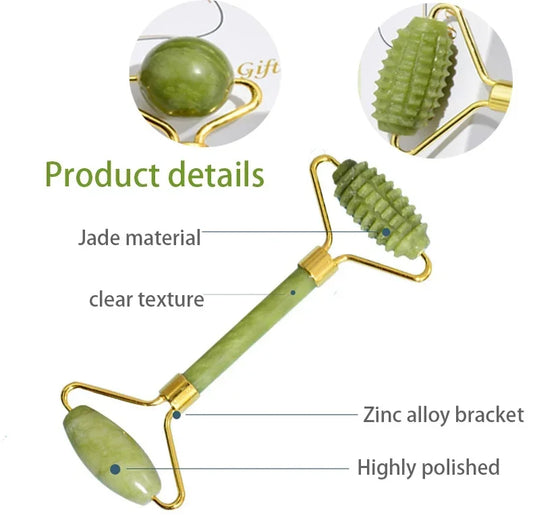 Jade Roller & Gua Sha Set – Face Lifting Massager