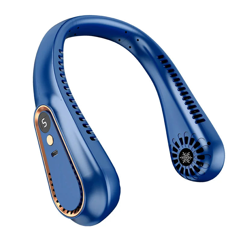 Portable Neck Fan – Bladeless Hands-Free Cooling Fan | Rechargeable & Quiet