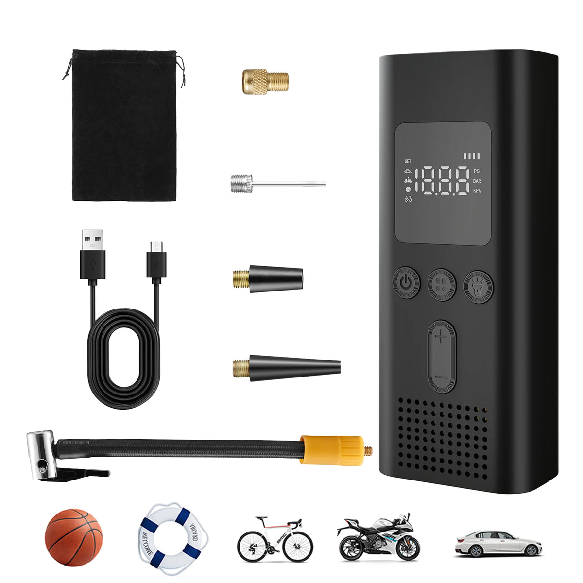 AirGuard Pro™ — Cordless Tire Inflator