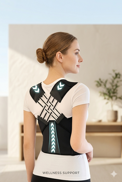 Velour PostureFlex™ Adjustable Posture Support Brace — Breathable Back Support for Men & Women