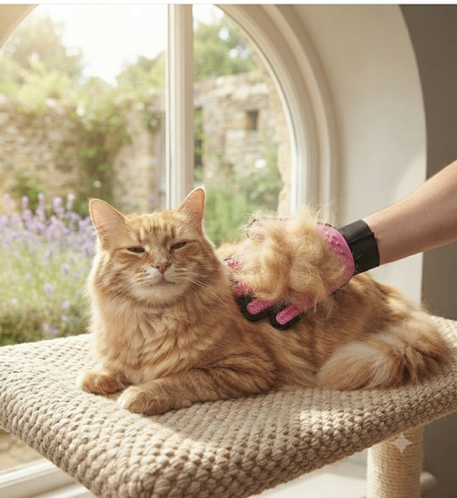 Velour Upgraded Pet Grooming Glove — Less Fur, Happier Pet