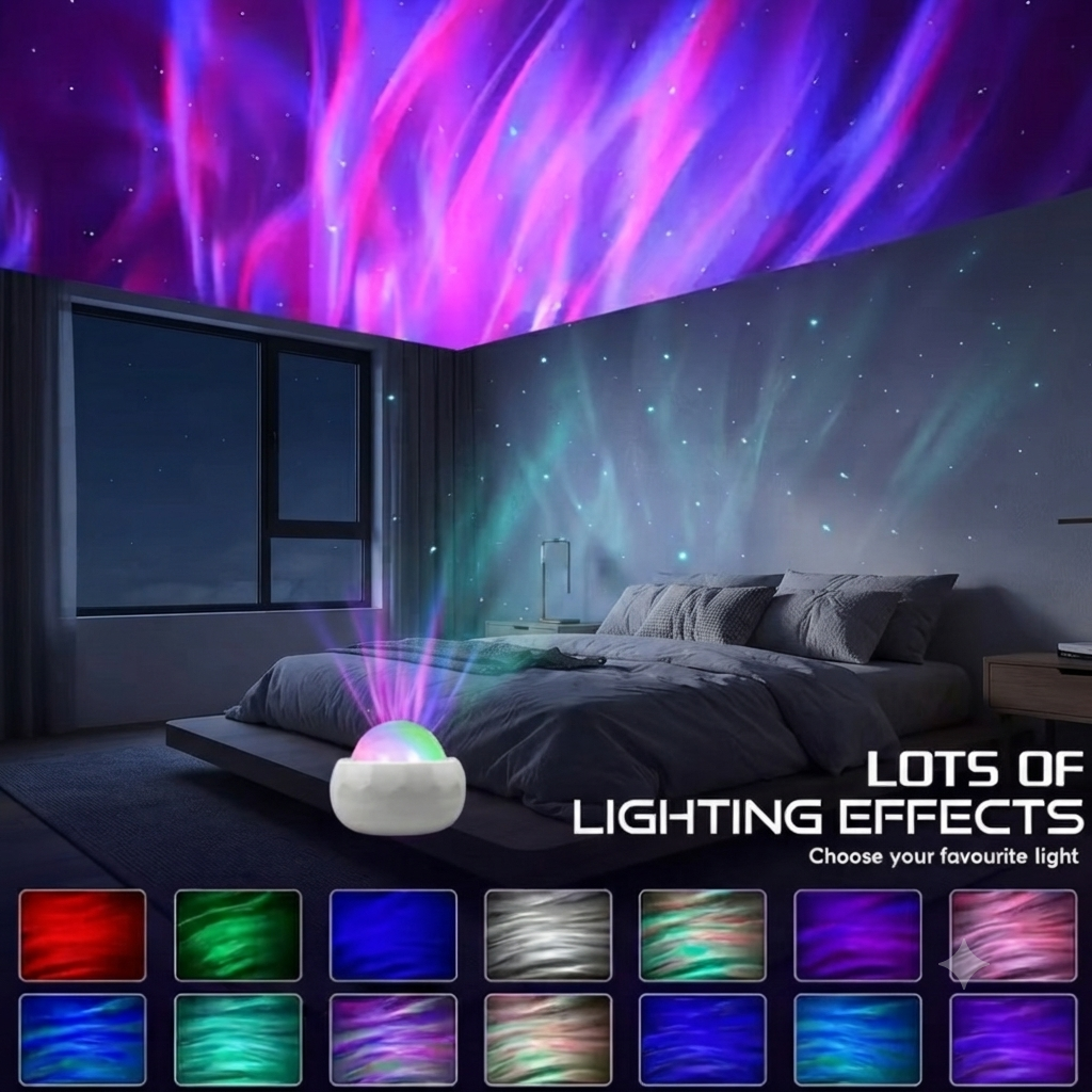 Velour Projector Pro™ — Upgraded Galaxy & Northern Lights Light