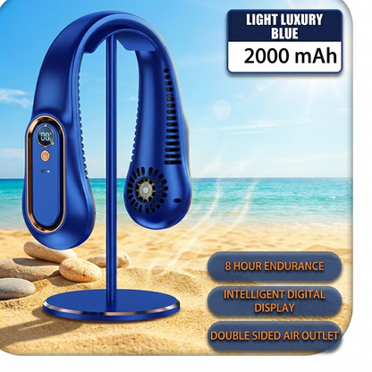 Bladeless Hands-Free Cooling Fan | Rechargeable & Quiet