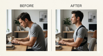 Velour PostureFlex™ Adjustable Posture Support Brace — Breathable Back Support for Men & Women