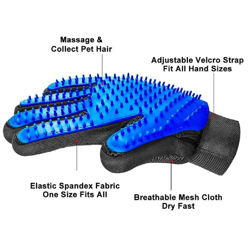 Velour Upgraded Pet Grooming Glove — Less Fur, Happier Pet