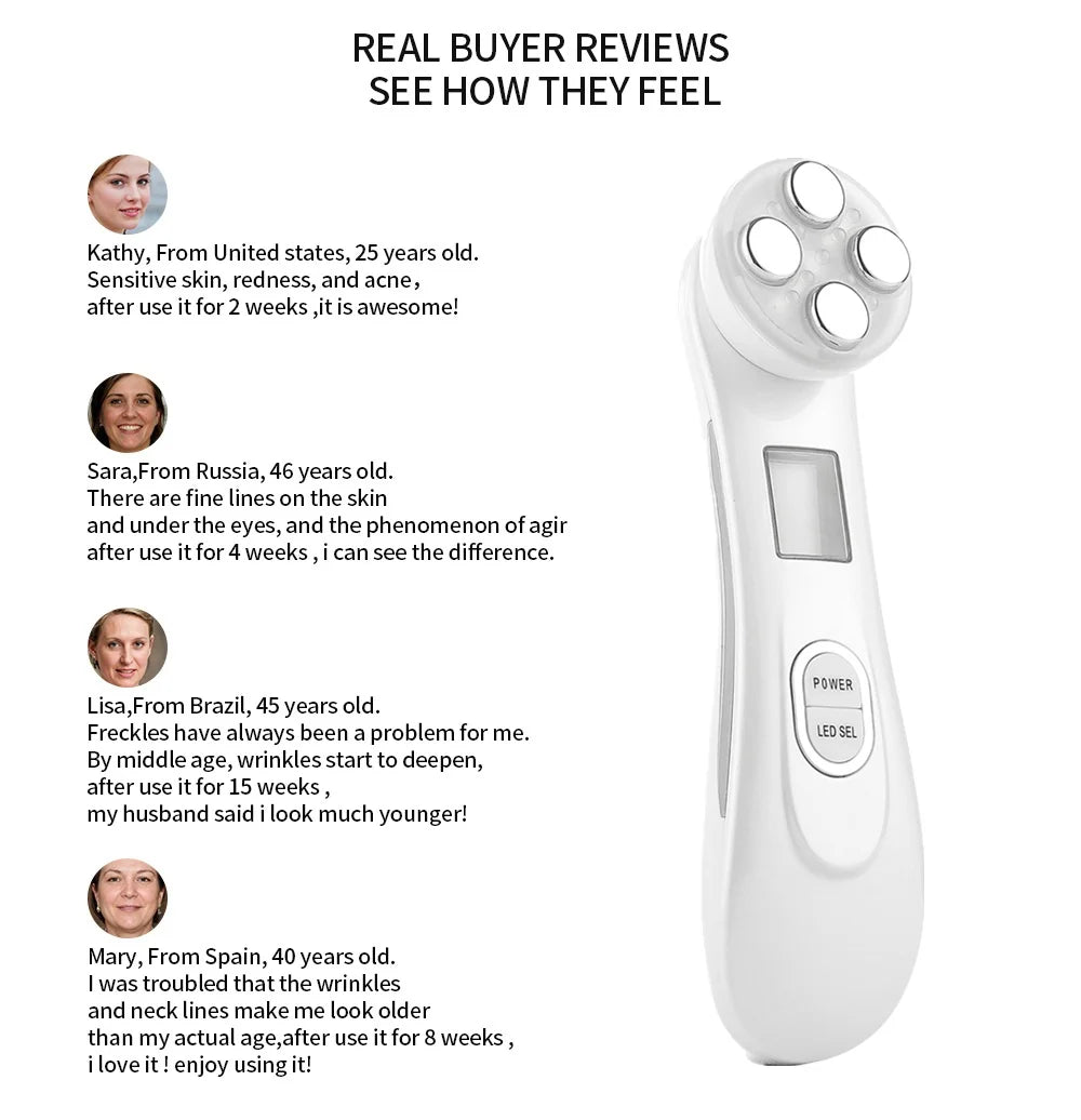 LED Photon Face Massager – Skin Lifting Wand