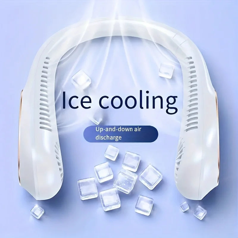 Portable Neck Fan – Bladeless Hands-Free Cooling Fan | Rechargeable & Quiet