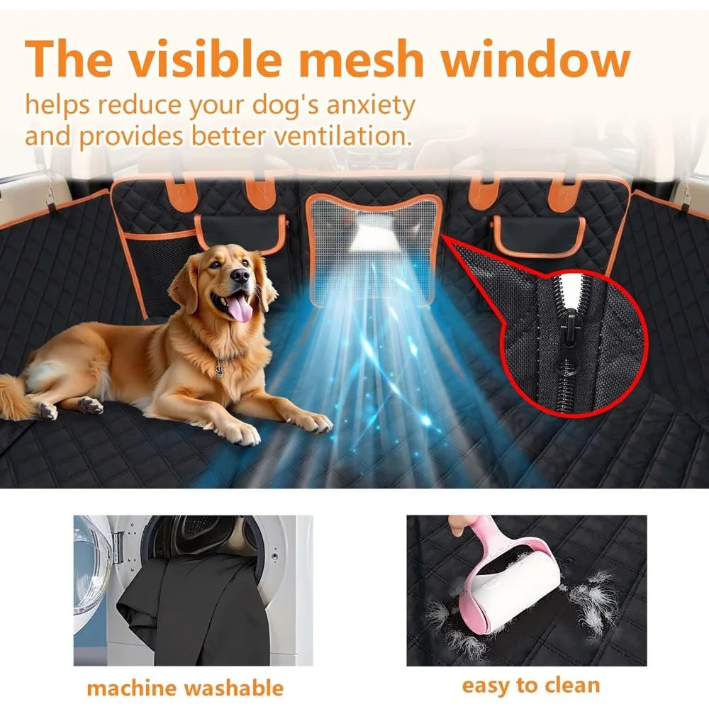 Hard Bottom Dog Back Seat Extender for Cars & SUVs – Velour GuardSeat™