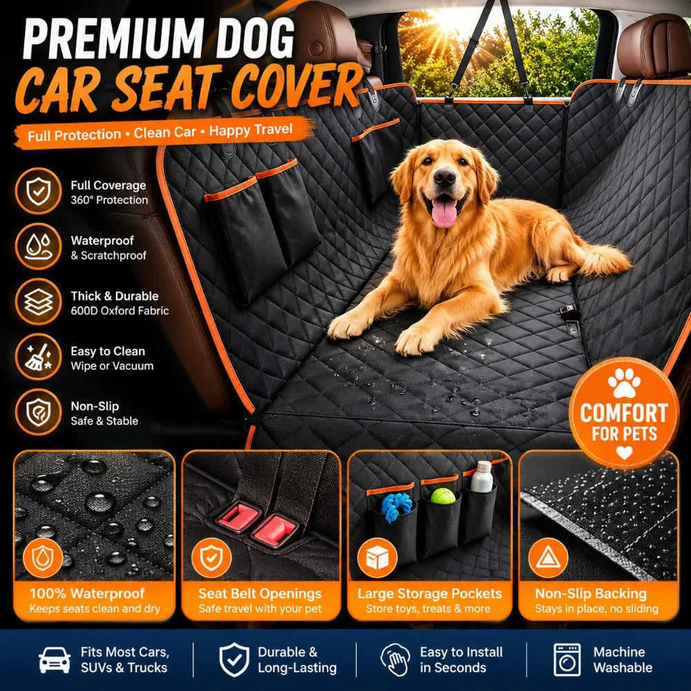 Hard Bottom Dog Back Seat Extender for Cars & SUVs – Velour GuardSeat™