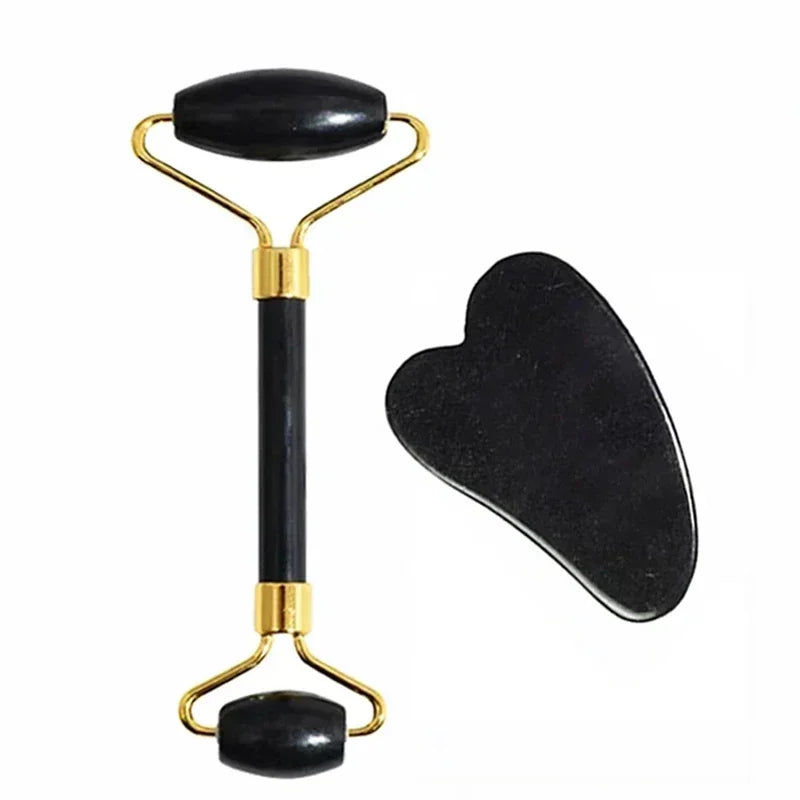 Jade Roller & Gua Sha Set – Gesichtslifting-Massagegerät