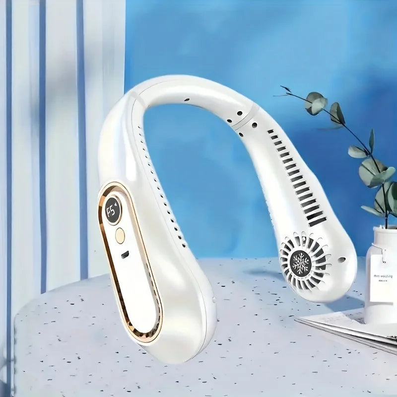 Portable Neck Fan – Bladeless Hands-Free Cooling Fan | Rechargeable & Quiet