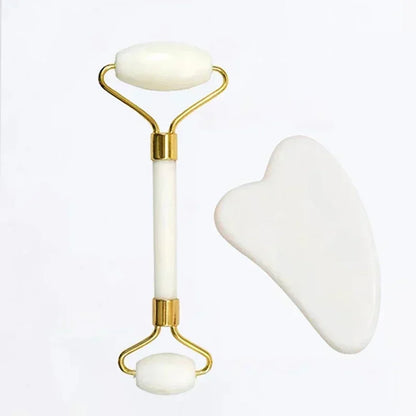 Jade Roller & Gua Sha Set – Gesichtslifting-Massagegerät