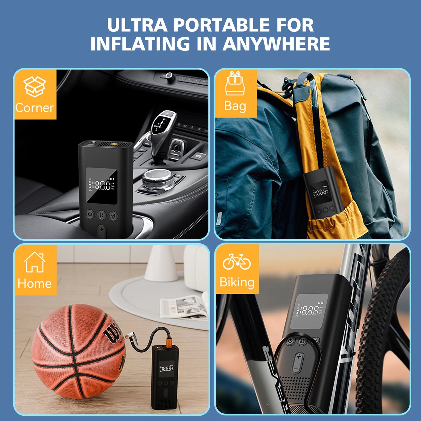 AirGuard Pro™ — Cordless Tire Inflator