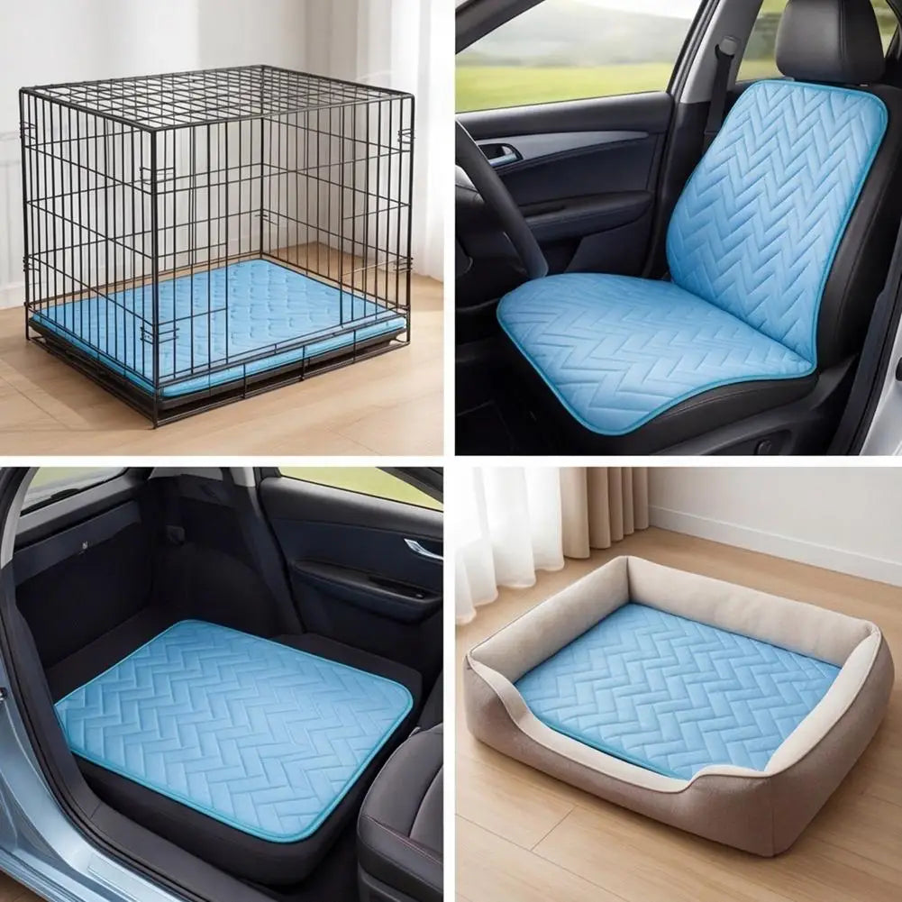 Velour ChillMat™ — Ice-Silk Cooling Mat for Dogs & Cats