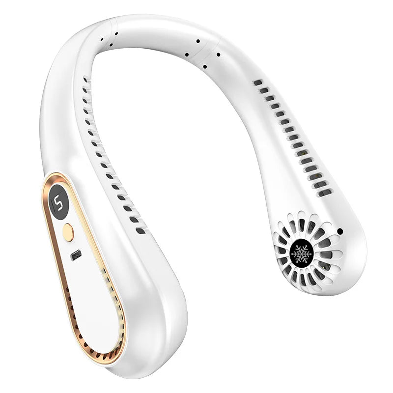 Portable Neck Fan – Bladeless Hands-Free Cooling Fan | Rechargeable & Quiet