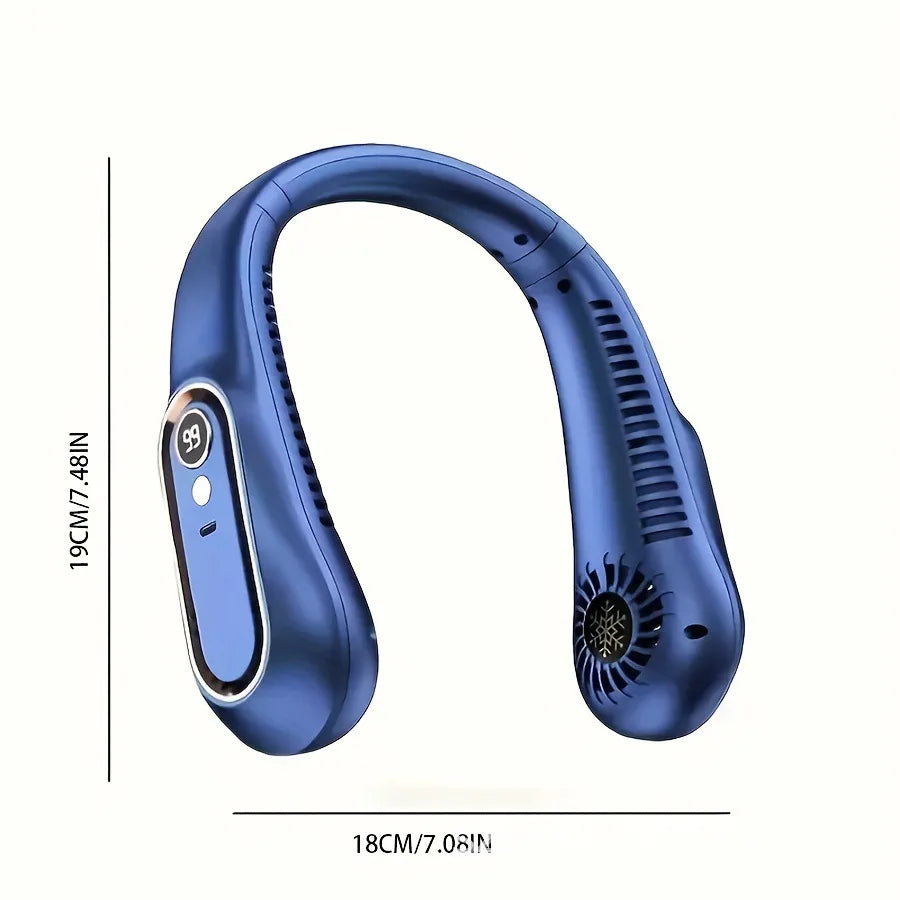 Portable Neck Fan – Bladeless Hands-Free Cooling Fan | Rechargeable & Quiet