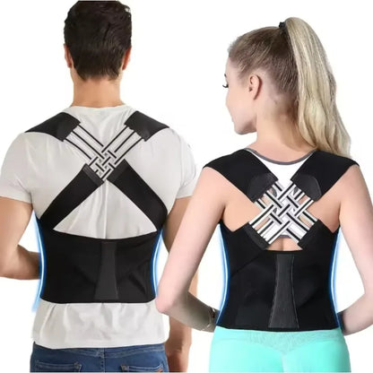 Velour PostureFlex™ Adjustable Posture Support Brace — Breathable Back Support for Men & Women