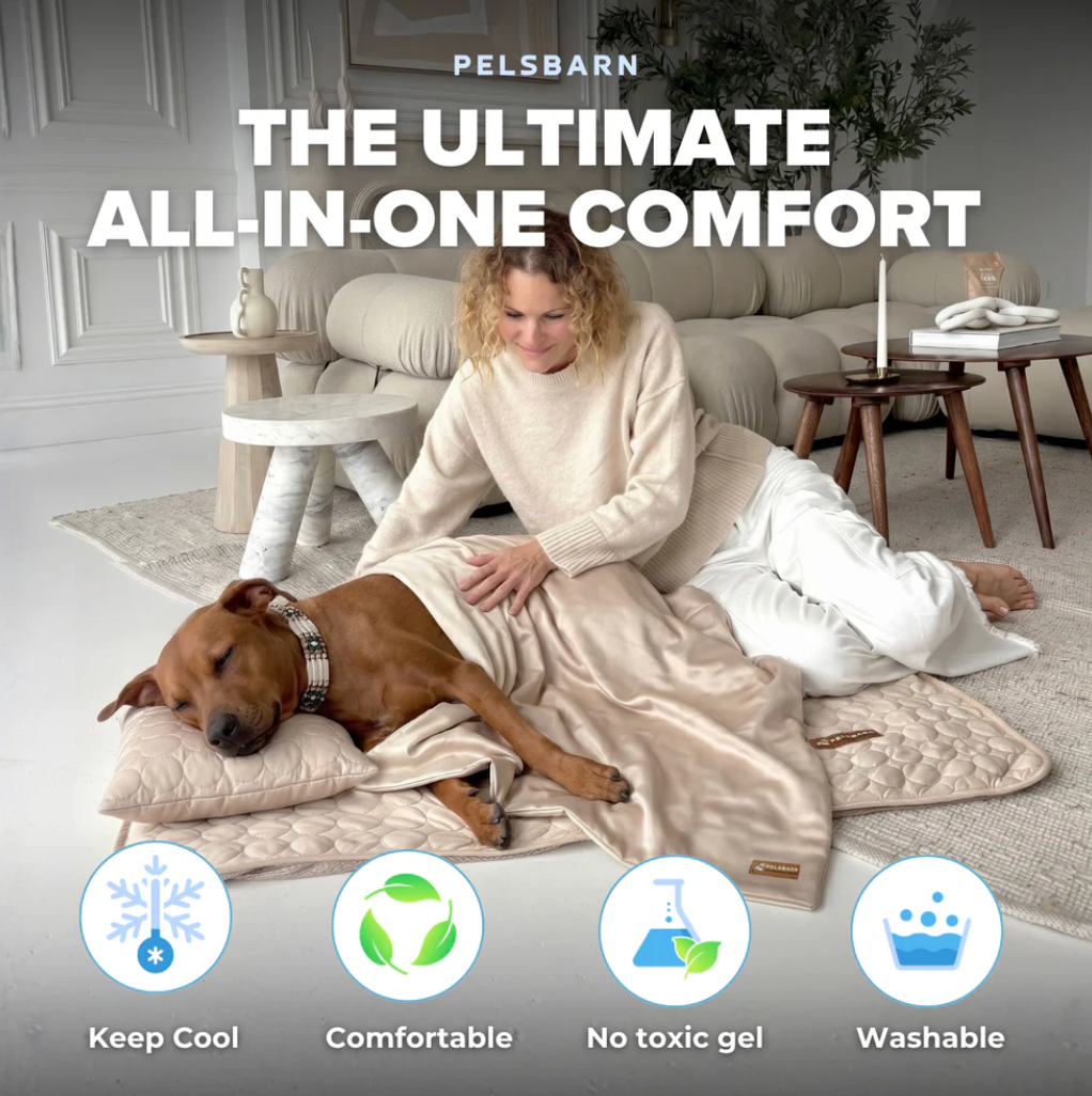Velour ChillMat™ — Ice-Silk Cooling Mat for Dogs & Cats