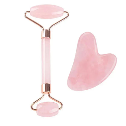 Jade Roller & Gua Sha Set – Gesichtslifting-Massagegerät