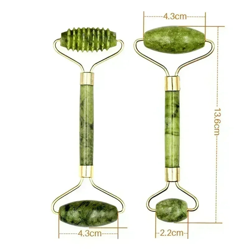 Jade Roller & Gua Sha Set – Gesichtslifting-Massagegerät