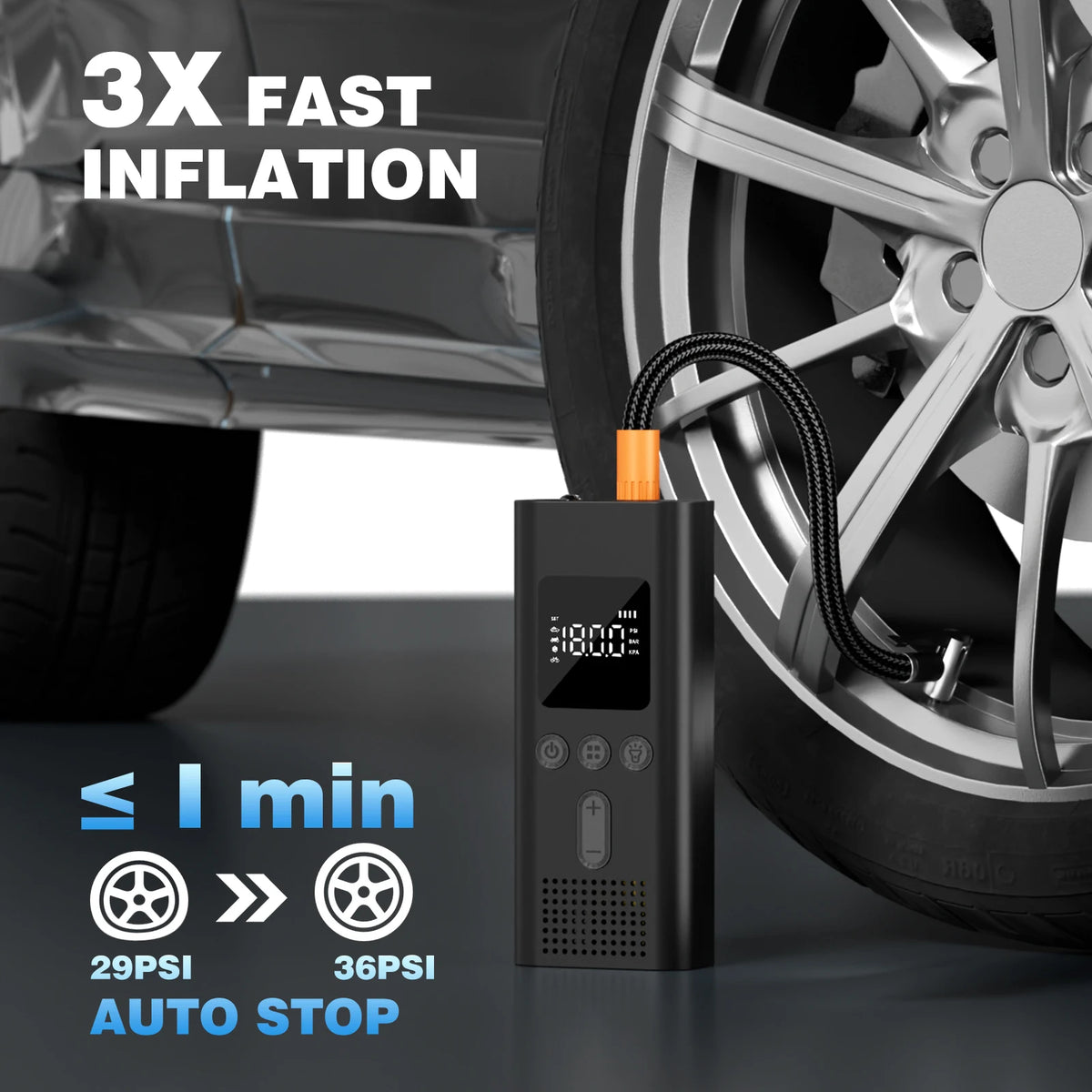 AirGuard Pro™ — Cordless Tire Inflator